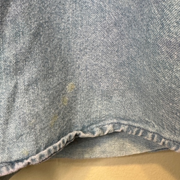 RTW | VTG Scout Patches Chambray Button Up Unisex Uniform Work Shacket Shirt - Picture 15 of 16